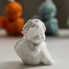 Herramientas artesanales 3D Little Angel Vela Molde de silicona Lindo retrato de niños Muñeca de yeso hecha a mano para jabón Fabricación de velas Molde Decoración del hogar YQ240115