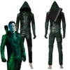 Green Arrow säsong 8 Oliver Queen Cosplay Costume valfri storlek305i