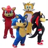 2019 högkvalitativa Sonic och Miles Tails Mascot Costume Fancy Party Dress Carnival Costume319T