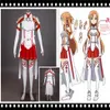 Épée Art en ligne pour femmes Asuna, Costume de Cosplay d'halloween, robe Dress224o