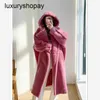 Maxmaras Coat Teddy Bear Womens Cashmere Płaszcze wełna wełna zima 2024 NOWOŚĆ MAILLARD LAMP z bawełnianą z kapturem Faux Fur Long