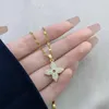 Diseñador de lujo Colgante pulsera collares diseñador Carta chapada en acero inoxidable para mujeres Joyería de boda sin caja