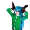 Vocaloid Matrioska IATSUNE MIKU Costume Cosplay Cappotto sportivo Verde2304