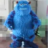 Costume de mascotte de personnage de dessin animé de monstre bleu d'usine 2019 pour adulte201d