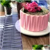 Bakning Mögel Mods 1pc transparent mousse Cake Rim Mold European Stile staket Choklad Origami Tools levererar tillbehör Drop Deliver OTDRB