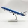 20cm Diecast MD11 MD-11 B777 KLM AMERICAN WORLD CARGO AIRLINES AIRLINES BASE LANDIGEAR WHEELS Alloy Aircraft Plane Toy 240115