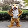 Qerformance Tiger Maskot Kostümleri Karnaval Hallowen Hediyeleri Unisex Yetişkinler Fantezi Parti Oyunları Kıyafet Tatil Kutlaması Karikatür Chara206m