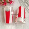 Disposable Dinnerware Circus Paper Disposable Tableware Red Striped Plates Cups Wedding Birthday Party Supplies Foild Bronzing Christmas Decorationsvaiduryd