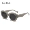 Okulary przeciwsłoneczne Insvised for Women Cute Owalne grube okulary przeciwsłoneczne Summer Chic Shades w stylu retro zaawansowane