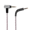 Tillbehör Ny B W P7 Baohua Weijian P7 Single Crystal Copper 4,4 mm 2,5 mm Balance Cable Campbell Earphone Cable Audio med MIC -kabel