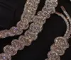 Dicker Taschenriemen mit Kristallkette, anwendbar auf Damentaschen, handgefertigte, mit Diamanten gewebte Handtaschen, Schulteraccessoires 240115