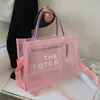 Marc The Tote Bag Designer Women Borse Fashion Candy Colours Transparent Spall Borse impermeabilizzante Luxurys Shopping Shopping Borse da esterno