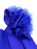 Robes décontractées AOMEI Formelle Femmes Longue Robe Royal Bleu Sans Manches Une Épaule Exagérée Fleur Fête Élégante Bal Soirée Robes De Nuit