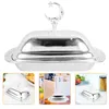 Plates Vintage Disc Restaurant Butter Tray European Style Exquisite Home Container Iron Holder Plate