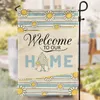 Flower plant butterfly Garden flag courtyard Flags spring summer welcome beach yard Banner garden decoration linen material P228