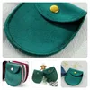 Storage Bags Velvet Purse Snap Bag Ring Earrings Necklace Double-sided Jewelry Packaging (large Dark Green) Small Travel