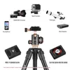 Tripods Andoer Q160SA Camera Tripod Complete Tripod with Panoramic Ballhead Portable Travel Tripod for DSLR Cameras Camcorder ProjectorL240115