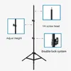 Statyw Light Stand Photography Portable statyw ze śrubą 1/4 dla LED LED LED Light Camera poziomu laserowego Projecorl240115