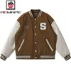 Varsity Baseball Bomber Jacket Men Lose unisex kurtki college płaszcze płaszcza kurtka polarowa mundur baseballowy