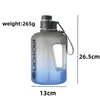 Bouteille d'eau de grande capacité 246l, bouilloire avec paille, Sport, Fitness, Camping, cyclisme en plein air, gymnastique Portable, grande tasse, échelle 240115