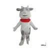 Costumi mascotte Costume da mucca adorabile Abiti da personaggio dei cartoni animati Halloween Natale Fancy Party Dress Adt Size Compleanno Outdoor Outfit Su Otniy