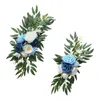 Flores decorativas 2x botín floral artificial rústico boda arco telón de fondo decoración para mesa cenador pared