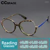 Güneş Gözlüğü R56715 Yarım çerçeve Kedi Gözü Okuma gözlük kadın moda plastik titanyum presbbiyopik gözlükler Dioptrik 0.50- 3.50