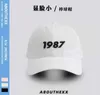 Designer Ball Caps 1987 Borduren ~ Hoge kwaliteit Koreaanse versie baseball cap unisex Instagram merk katoen zonwering gezicht display eendenbek cap XKDJ