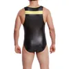 Mannen Rekbare Worstelen Singlet Gym Outfit Sexy Ondergoed Bodysuit Sport Badmode Mannen Body Shaper Turnpakje Unitard263S