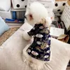 Hundkläder husdjurskläder kinesiska år tang kostym för hundar cheongsam vinter kappa jacka vårfestival kläder dräkt