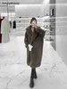 Maxmaras Coat Teddy Bear Womens Cashmere Coats ull vinter 2024 Ny Typhoon duva grå päls partikel kamel fleece medium len len