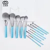 MyDestiny- Blue Iris 13pcs Makeup Brush Set Set Super Super Livefiigh Genidation Face Eye Eyes Eyeshadow Powder Brush 240115