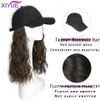 XIYUE Pruik vrouwen Volledige Hoofd Cap Pruik Mode Pruik vrouwen Strass Netto Rode Baseball Cap Pruik Cover240115