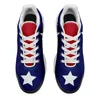 Coolcustomize bandiera USA personalizzata stella patriottica nuovo design sneaker unisex Pod proprio design nome formulazione logo uomo donna moda comfort allacciatura sport corsa scarpe casual