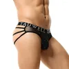 Underpants TAUWELL Men Sexy Briefs Transparent Underwear Thong Jockstrap Bondage Panties For Man