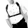 High Quality Leather Men Chest Suspender Punk Gothic Waist Belt All-match Male Cosplay Clothing Accessories Fashion Shoulder Brace214s