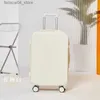 Suitcases Travel Tale 20222628 cal Kobiety różowe białe walizki podróżne nosić spinner bagażowy bagaż twardy wózek koffer set q240115