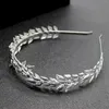 Hair Clips Fashion Bands For Women Bride Metal Gold/Silver Color Leaf Headbands Headpiece Clip Wedding Accessories
