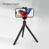 Tripods Tripod dla bohatera Telefon Elastyczne mini ośmiornica statywowy uchwyt telefon