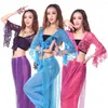 Stage Wear Lace-up Belly Dance Top Women Long Sleeve Show Costumes For Thailand/India/Arab Nightclub