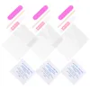 Kit per nail art, 10 set di strumenti per manicure, lime adesive finte, aste in legno