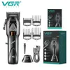 VGR tondeuse à cheveux Machine de découpe professionnelle tondeuse sans fil électrique barbier coupe de cheveux pour hommes V 653 240115