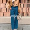 women jeans designer pants womens fashion letter embroidered graphic denim trousers loose Jeans luxury solid color Denim Pants
