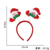 Hair Accessories Christmas Band Elk Horn Five Star Headband Decoration Children's Plastic Head Buckle Party Products Festival