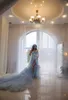 Casual Dresses Blue Empire Bridal Wrap Elegant Tulle Maternity Pography Sweetheart Sweep Train Po Shoot Dress Custom