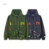 Lanvin Hoodie Fahion Luksusowy Claic Gallerie Dept Joint Sweathirt Men Women Wysokiej jakości 100% bawełny pullover Looe 5015 7384