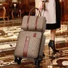 Suitcases New pu leather luggage sets Women fashion rolling suitcase with handbag Men luxury trolley luggage travel bag carry-ons luggage Q240115