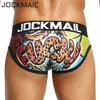 Unterhosen JOCKMAIL Sexy Männer Unterwäsche Atmungsaktive Herren Slips Drucken Komfortable Homosexuell Penis Cueca Männliche Höschen Shorts