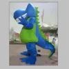 2019 fantasia de mascote de dinossauro T-rex verde feita profissionalmente para adultos usarem em 233C