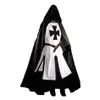 Mens Medieval Crusader Knights Templar Tunic Costumes Renaissance Halloween Surcoat Warrior Black Plague Cloak Cosplay Top S-3XL Y2600